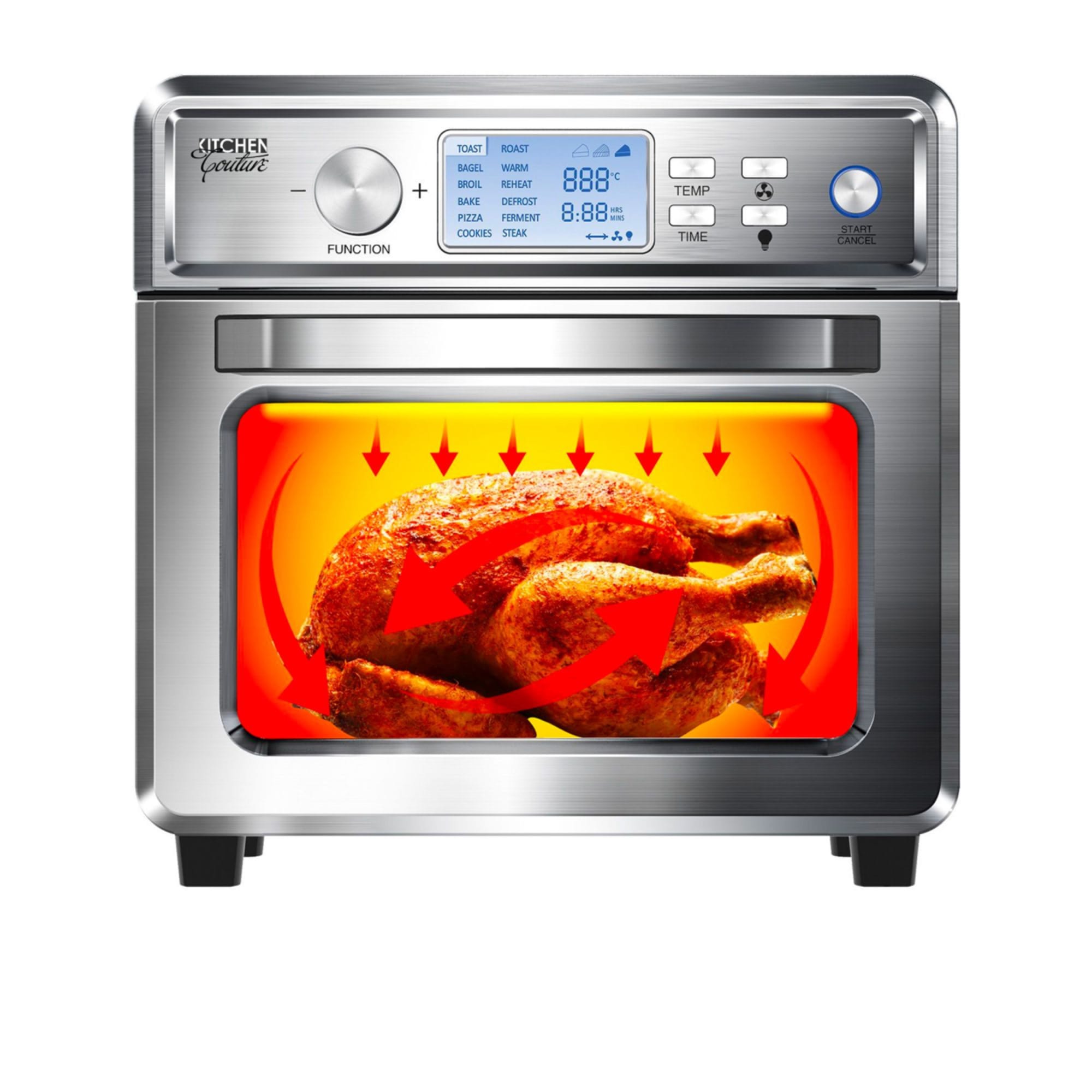 Kitchen Couture Digital Air Fryer 24L Silver Kitchen Warehouse™